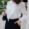 KAMELLIA - Bridgetta shirt - Áo sơ mi cột nơ Bridgetta vải voan công sở