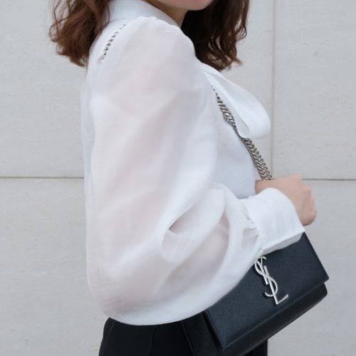 KAMELLIA - Bridgetta shirt - Áo sơ mi cột nơ Bridgetta vải voan công sở