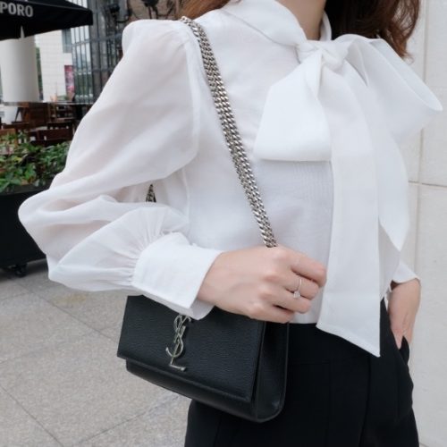 KAMELLIA - Bridgetta shirt - Áo sơ mi cột nơ Bridgetta vải voan công sở